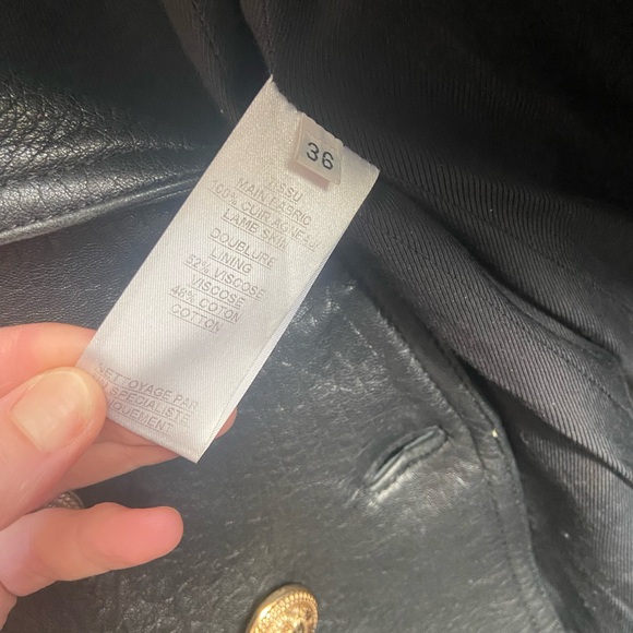 Balmain Black and Gold Blazer with Military-Inspired Design - Picture 10 of 10